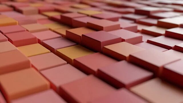 Abstract background with a geometric pattern of raised squares in warm, earthy tones.