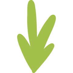 Green Arrow Down Illustration