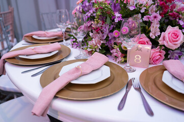 festa, decoração, mesa, aniversário, talher, salão, festejar, casamento, bolo