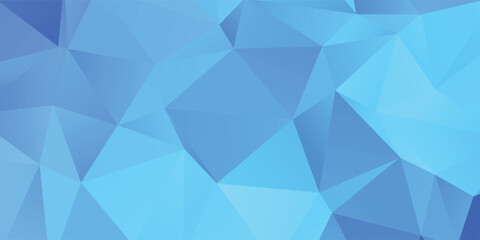 Fototapeta premium Blue Abstract Geometric Polygon Background for Tech, Design, Corporate Projects and Wallpaper Branding Presentations Visuals eps10