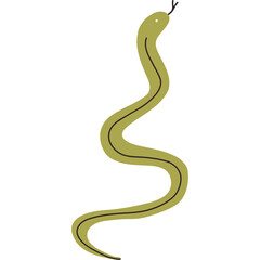 Fototapeta premium Green Serpent Illustration