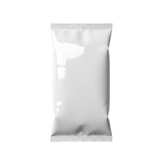 Packaging sachet mockup isolated on transparent background