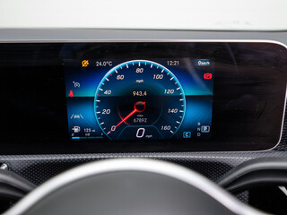 Car virtual cockpit digital instrument cluster display