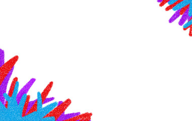 Abstract colorful pencil brush strokes illustration isolated, high quality PNG with transparent background for creative and artistic design.