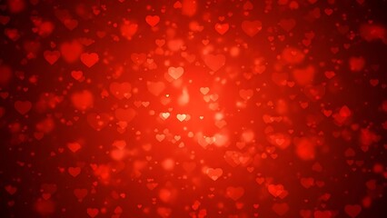 Vibrant red pixelated background with glowing light effects