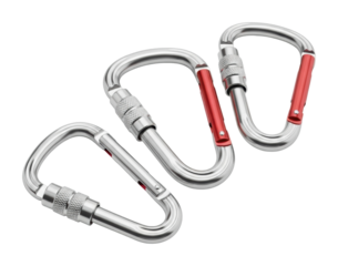 Climbing gear essentials safety equipment for adventure and views isolated on transparent background