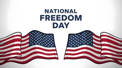 Celebrating national freedom day honoring american independence and liberty