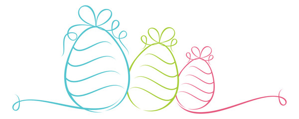 Line drawing of Easter eggs.eps