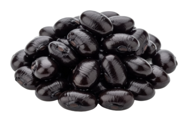 Harvesting black beans farm field food natural isolated on transparent background