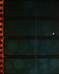 Medium format color film frame. Blank large format blank film negative or picture frame, free photo space.