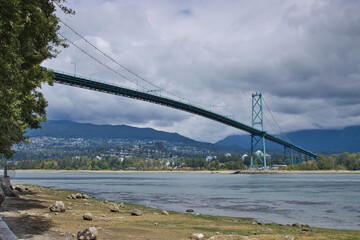 Lions Gate suspension road Bridge, Vancouver, British Columbia, Canada