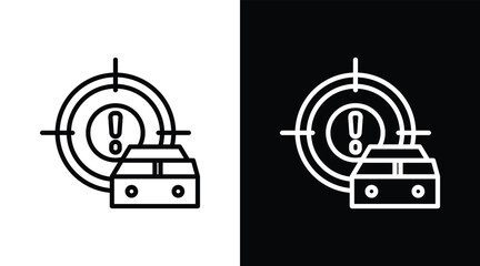 critical Two-tone version in black and white background