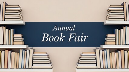 Embrace the spirit of learning and discovery with a grand book fair illustration, celebrating literacy and knowledge for the INTERNATIONAL DAY OF EDUCATION