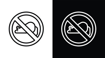 pest Two-tone version in black and white background