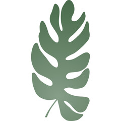 Monstera Leaf Silhouette