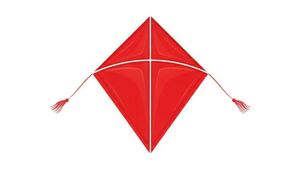 Red kite isolated on transparent background isolated on white background