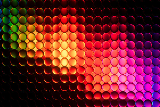 Glass Circles Pattern 3D Background