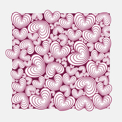 Endless love pattern. Eternal romance pattern. vector illustration