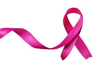 Pink ribbon awareness, satin