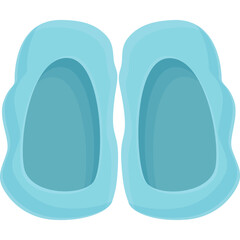 Fototapeta premium Pair of Blue Baby Shoes