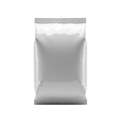 Empty transparent plastic bag isolated on transparent background