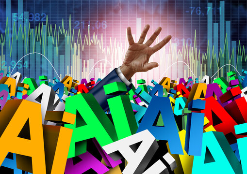 AI market saturation and Technology flood as Artificial intelligence enthusiasm experiencing oversupply of apps services and products as speculative excess as tech flooding the markets resulting in a 