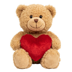 Teddy bear holding heart