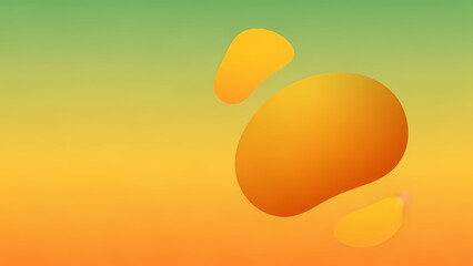 Abstract pizza slice illustration with vibrant red and yellow gradient