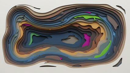 Abstract pizza slice illustration with vibrant red and yellow gradient