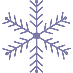 Fototapeta premium Purple Snowflake Icon