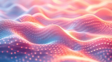 soft glow pastel gradient background with floating light dots