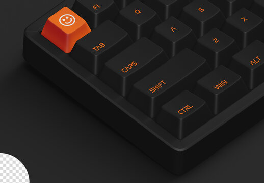 Computer Keyboard Button Mockup