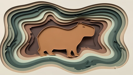 Abstract pizza slice illustration with vibrant red and yellow gradient