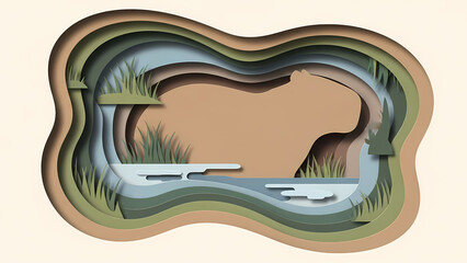 Abstract pizza slice illustration with vibrant red and yellow gradient