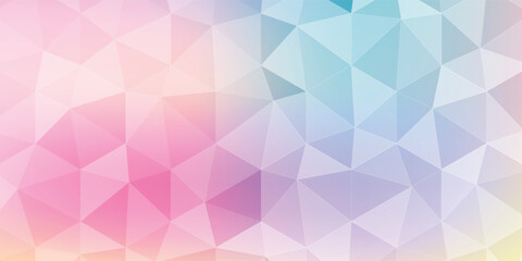 Fototapeta premium Abstract Pastel Geometric Background With Soft Gradient And Triangles For Modern Colorful Design Projects Now eps10