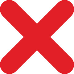 Obraz premium Red cross symbol