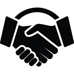 business handshake icon vector icon