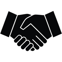 two tone handshake icon  vector icon