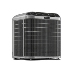 Exterior view of a modern air conditioner unit