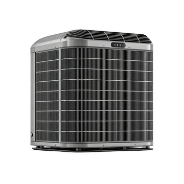Exterior view of a modern air conditioner unit
