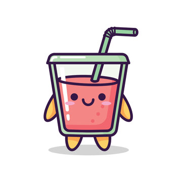 Cartoon Juice Character Illustration