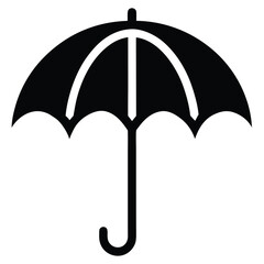 heart umbrella vector icon