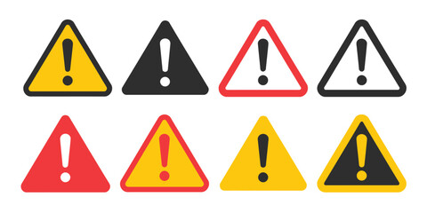 Danger sign warning sign attention sign, danger icon warning icon attention icon, safety vector icons for industrial hazards, emergency alerts, warning communication, and attention symbol design.