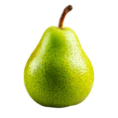 Fresh green pear isolated on white background