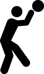 Basketball Player icon. Sports signs and symbols.