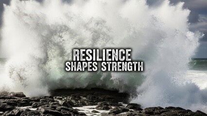 Resilience Shapes Strength With Crashing Ocean Wave