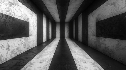 Bold monochrome geometric design with angular lines for modern branding, posters, and graphic layouts