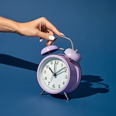 Alarm Clock Setting Time Management Productivity Concept
