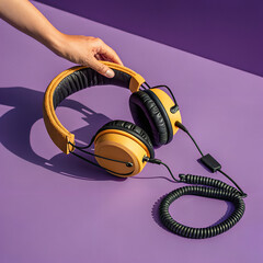 Headphones Audio Equipment Studio Technology Modern Music Listening