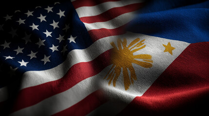 Cultural exchange celebration between the united states of america and the philippines events close-up festive atmosphere interconnectedness